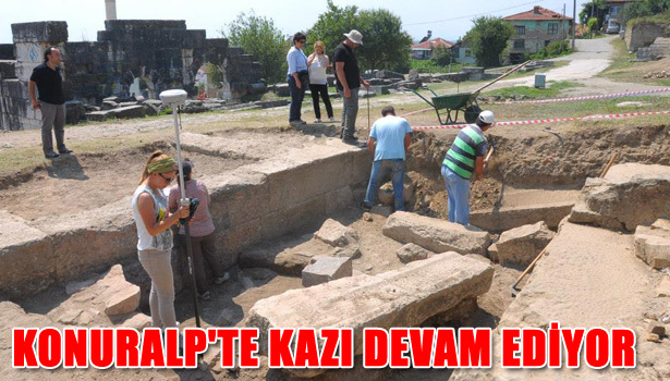 KONURALP'TE KAZI DEVAM EDİYOR