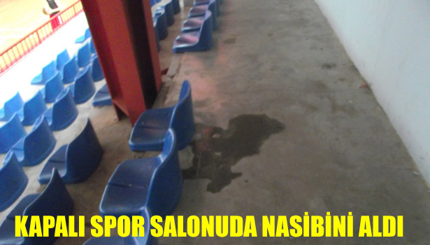 KAPALI SPOR SALONUDA NASİBİNİ ALDI