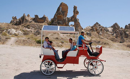 GÜNEŞ ENERJİSİYLE ÇALIŞAN FAYTON