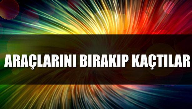 KABLO HIRSIZLARI ARAÇLARI BIRAKIP KAÇTILAR