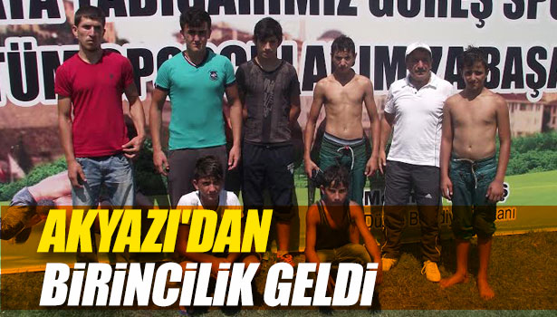 AKYAZI'DAN BİRİNCİLİK GELDİ