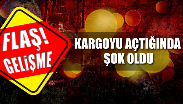 KARGOYU AÇTIĞINDA ŞOK OLDU