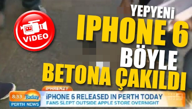 YEPYEN İPHONE 6 BETONA ÇAKILDI
