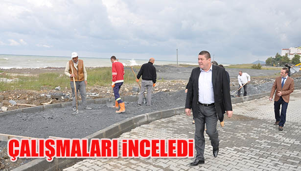 ALAPLI BELEDİYE BAŞKANI NURİ TEKİN ÇALIŞMALARI İNCELEDİ
