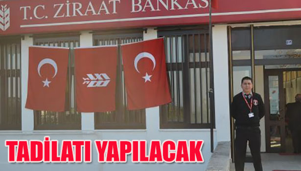 AKÇAKOCA ZİRAAT BANKASI TADİLATI YAPILACAK
