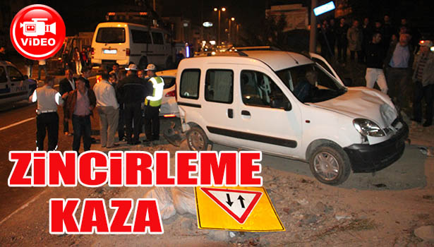 KDZ. EREĞLİ'DE ZİNCİRLEME KAZA : 5 YARALI