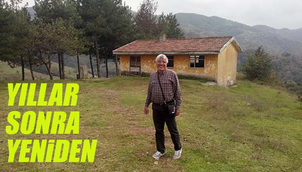 43 YIL ÖNCE GÖREV YAPTIĞI KÖYE GELDİ, ÖĞRENCİLERİ İLE HASRET GİDERDİ