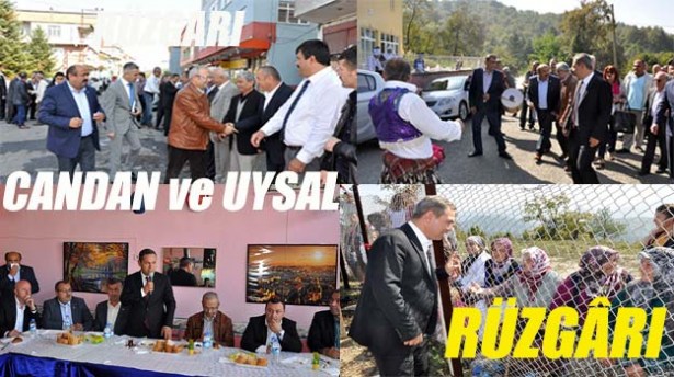 BAŞKAN UYSAL VE MİLLETVEKİLİ CANDAN, ORMANLI, ÇAYLIOĞLU, ARMUTLUCUMA VE ALAPLI'DAYDI