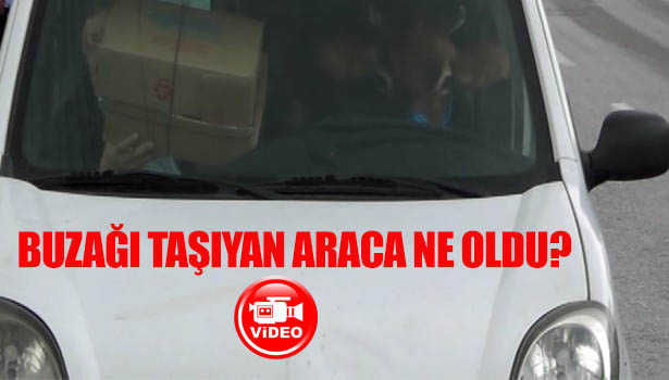 BUZAĞI TAŞIYAN ARAÇ RADARA YAKALANDI