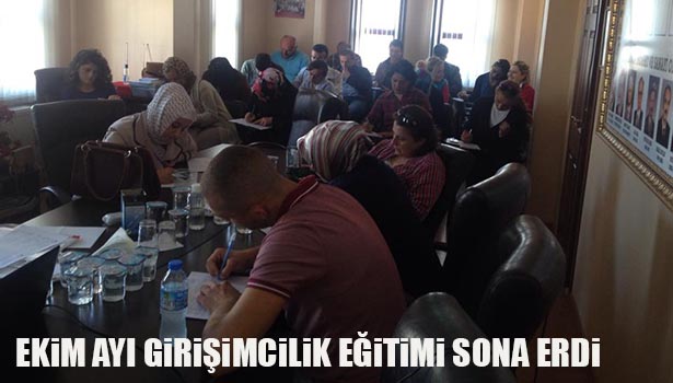 EKİM AYI GİRİŞİMCİLİK EĞİTİMİ SONA ERDİ