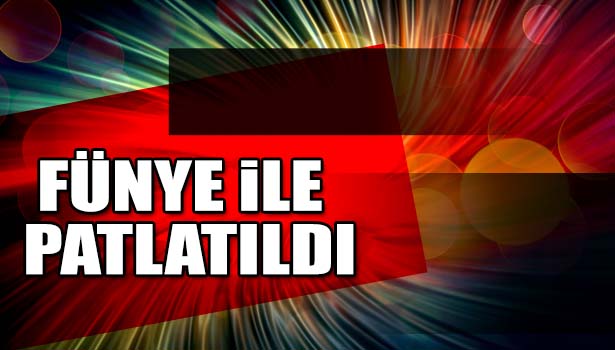 FÜNYEYLE PATLATILAN ŞÜPHELİ PAKETTEN BOYA KALEMLERİ ÇIKTI