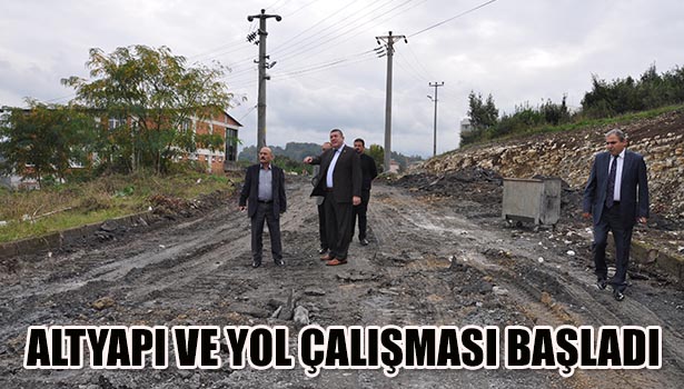 BATURKENT'TE ALTYAPI VE YOL ÇALIŞMASINA BAŞLANDI