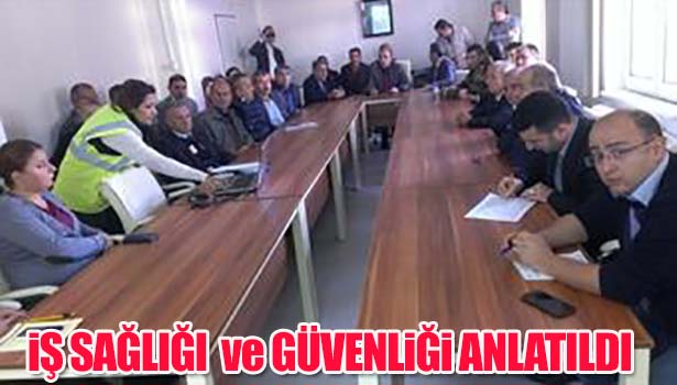 TARIM PERSONELİNE İŞ SAĞLIĞI VE GÜVENLİĞİ EĞİTİMİ VERİLDİ