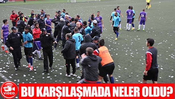 BAL LİG'İNDE SAHA VE ŞEREF TRİBÜNÜ KARIŞTI