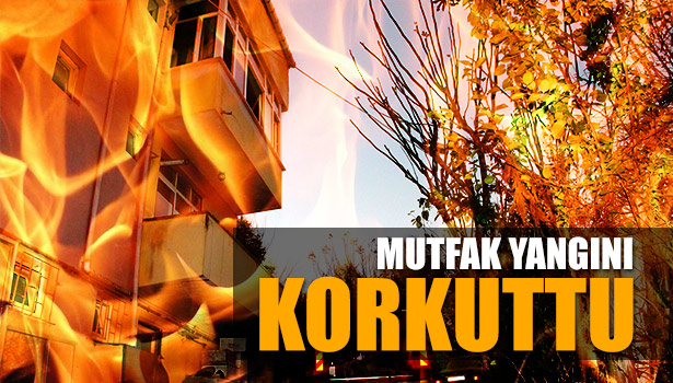 MUTFAKTA ÇIKAN YANGINI İTFAİYE SÖNDÜRDÜ