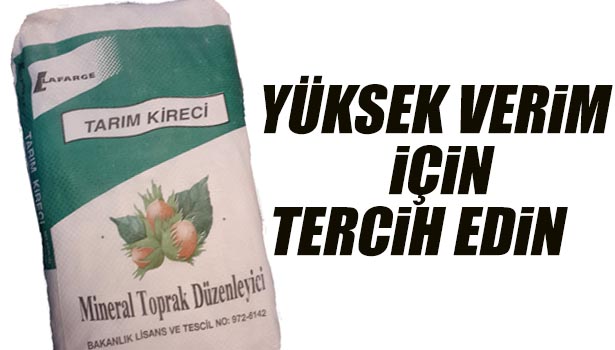 TARIM KİRECİ VE FINDIKTA YÜKSEK VERİM İÇİN LAFARGE SEÇİN
