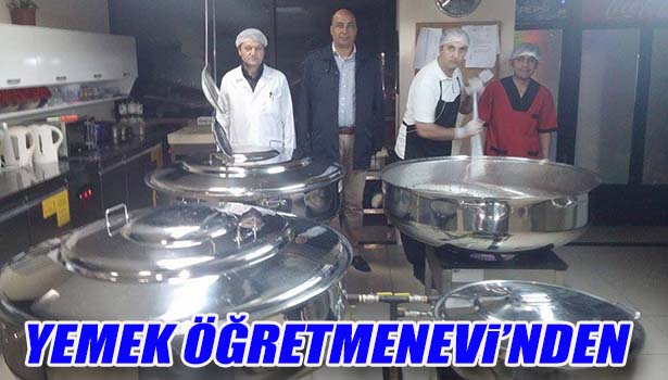 ÖĞRENCİLERİN YEMEĞİ ÖĞRETMENEVİ'NDEN