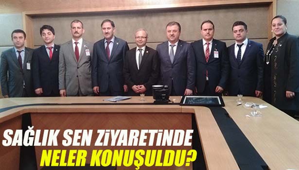 SAĞLIK SEN ZONGULDAK ŞUBE BAŞKANLIĞI ERCAN CANDAN'I ZİYARET ETTİ
