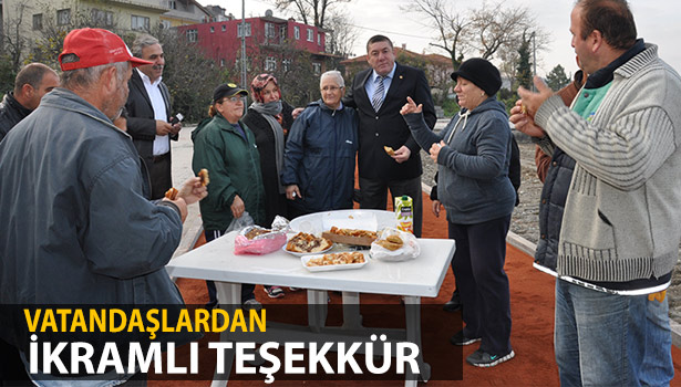 VATANDAŞLARDAN İKRAMLI TEŞEKKÜR