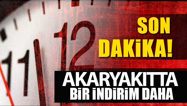 MOTORİN'DE İNDİRİM