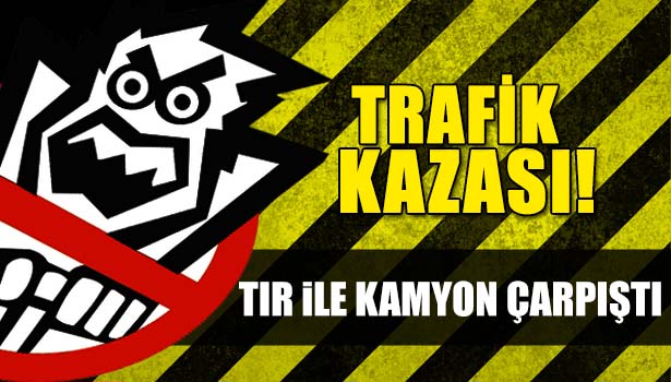 DÜZCE'DE TIR İLE KAMYON ÇARPIŞTI 2 KİŞİ YARALANDI