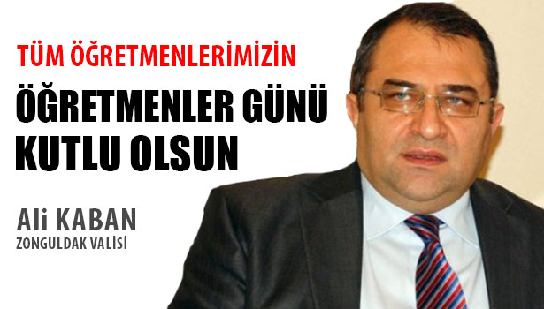 ZONGULDAK VALİSİ ALİ KABAN 24 KASIM ÖĞRETMENLER GÜNÜ,'NÜ KUTLADI