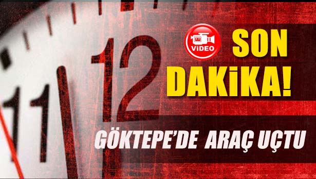 GÖKTEPE'DE ARAÇ UÇTU