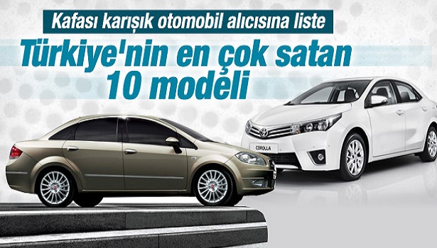 TÜRKİYE'NİN EN ÇOK SATAN OTOMOBİLLERİ