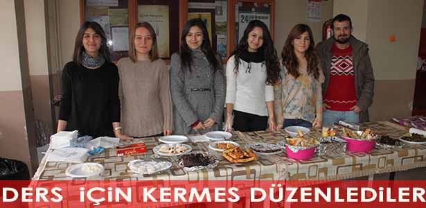 DERS İÇİN GELİR ELDE ETMEK AMACIYLA KERMES DÜZENLEDİLER
