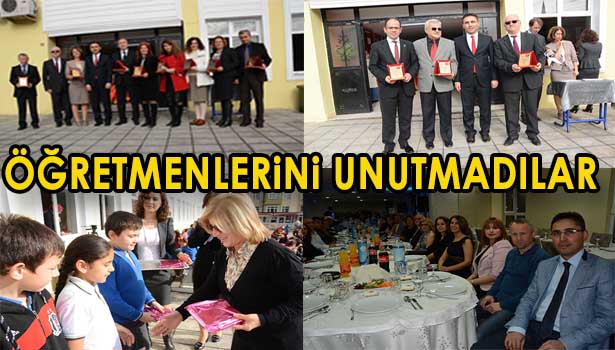 GAZİ İLKÖĞRETİMDE GÖREV YAPAN ESKİ MÜDÜRLERE TEŞEKKÜR PLAKETİ