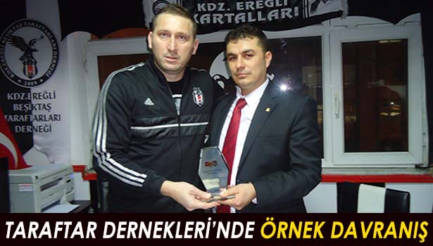 KDZ.EREĞLİ GALATASARAY TARAFTARLARI'NDAN BEŞİKTAŞ'LILARI ZİYARET ETTİ