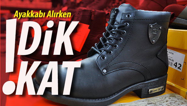 ESNAFTAN AYAKKABI SEÇERKEN 'TSE BELGESİNE BAKIN' UYARISI