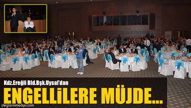 BAŞKAN UYSAL ENGELLİLERE MÜJDE VERDİ