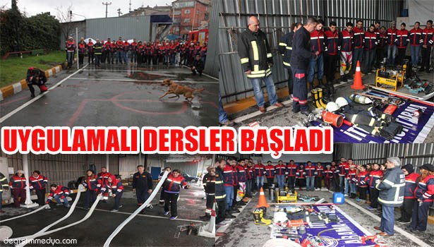 GÖNÜLLÜ İTFAİYECİLERDEN UYGULAMALI EĞİTİM