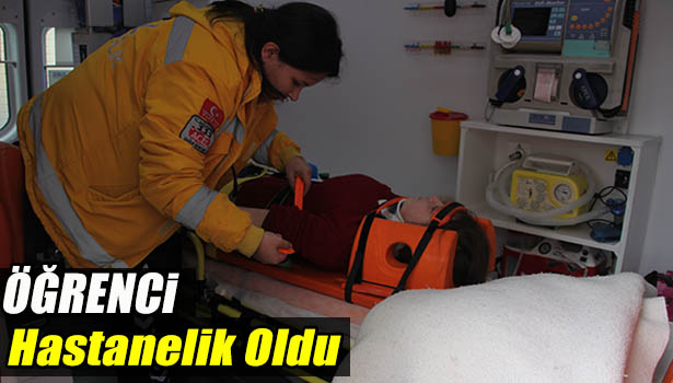 SAĞLIK MESLEK LİSESİ ÖĞRENCİSİ MERDİVENLERDEN DÜŞEREK YARALANDI