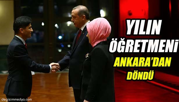 YILIN ÖĞRETMENİ ÖDÜLÜNÜ ALDI