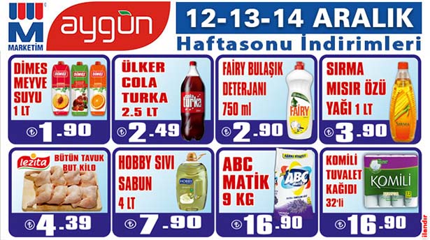 MARKETİM'DE HAFTA SONU İNDİRİMLERİ