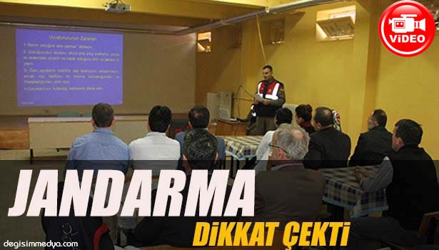 JANDARMADAN KÖY ÖĞRENCİ VELİLERİNE UYUŞTURUCU KONFERANS