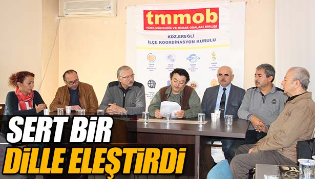 TMMOB'DAN SERT ELEŞTİRİ