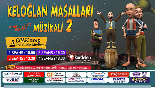 KELOĞLAN MASALLARI MÜZİKALİ 2 EREĞLİ'YE GELİYOR
