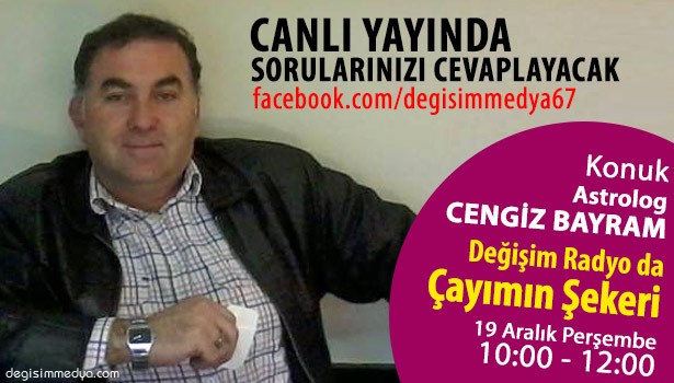 ASTROLOG CENGİZ CANLI YAYINA KATILACAK