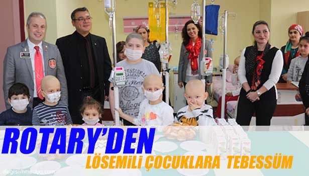 KDZ. EREĞLİ ROTARY KULÜBÜ, BEÜ HASTANESİNDE LÖSEMİLİ ÇOCUKLARA TEBESSÜM GETİRDİ