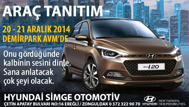 HYUNDAİ SİMGE PLAZA DEMİRPARK AVM'DE ARAÇ TANITIM GÜNLERİ BAŞLADI
