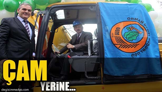 ÇAM YERİNE GELİR GETİRİCİ FİDANLAR DİKİLİYOR