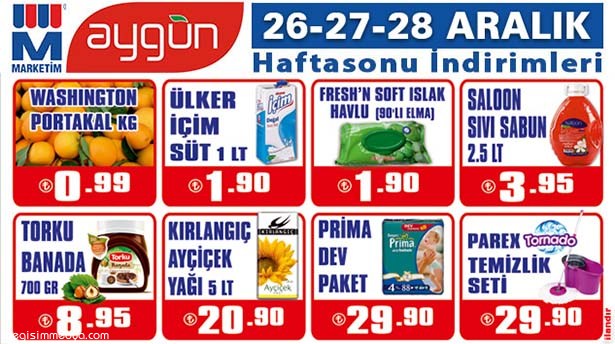 MARKETİM'DE HAFTA SONU İNDİRİMLERİ