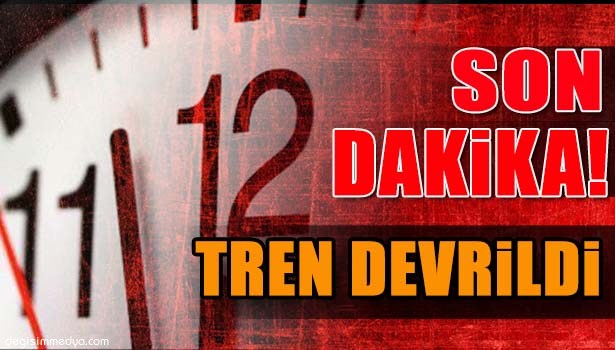 ZONGULDAK-KARABÜK YOLUNDA YÜK TRENİ DEVRİLDİ: 2 MAKİNİST YARALI