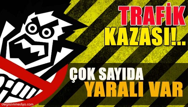 DÜZCE'DE TRAFİK KAZASI 9 YARALI