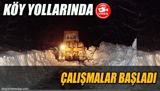 29 KÖY YOLUNU AÇMA ÇALIŞMALARINA BAŞLANDI