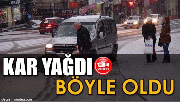 EREĞLİ'YE KAR YAĞDI, HAYAT FELÇ OLDU