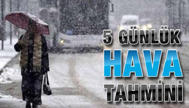 5 GÜNLÜK HARİTALI HAVA RAPORU